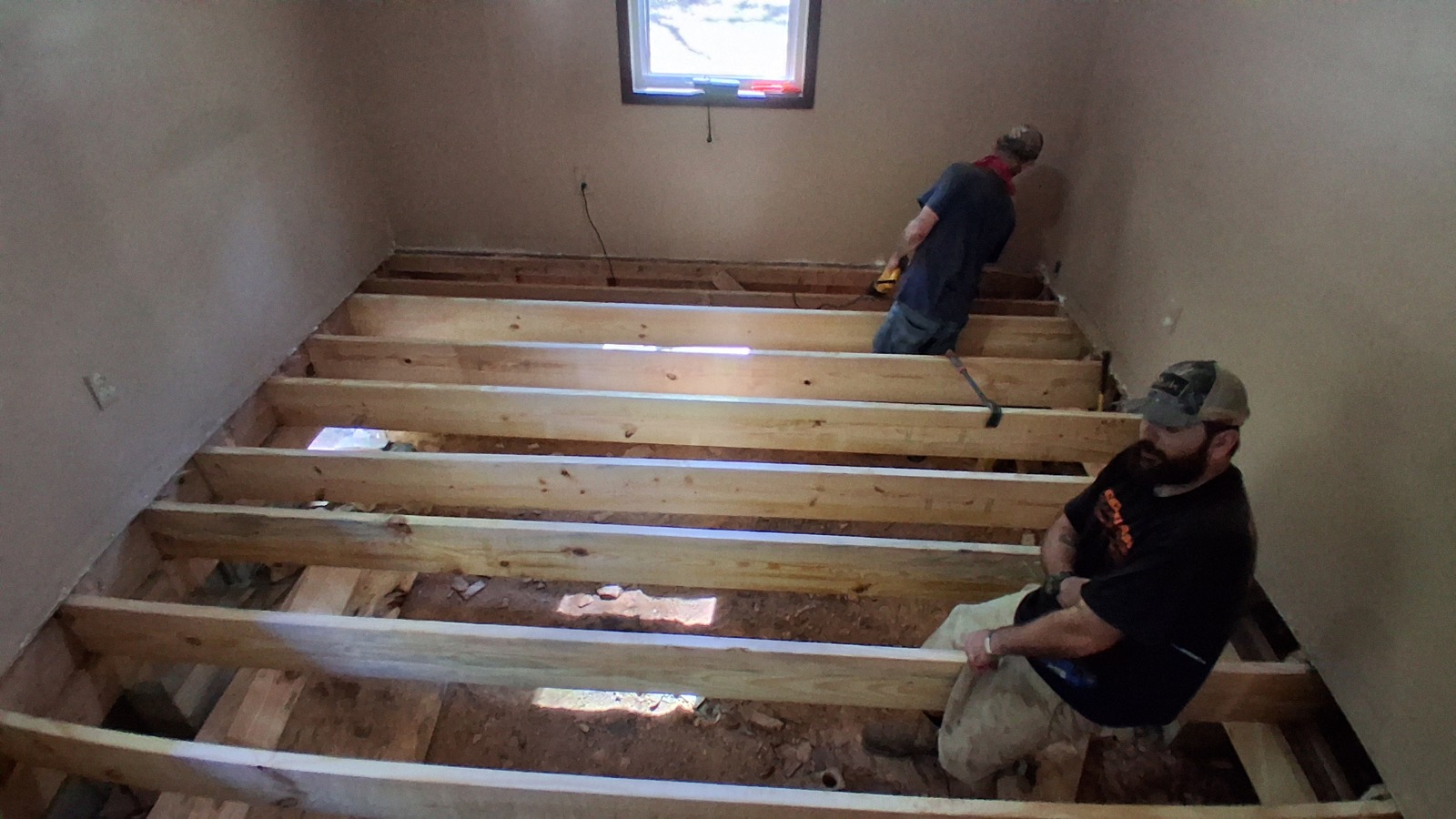 Structural repair in progress