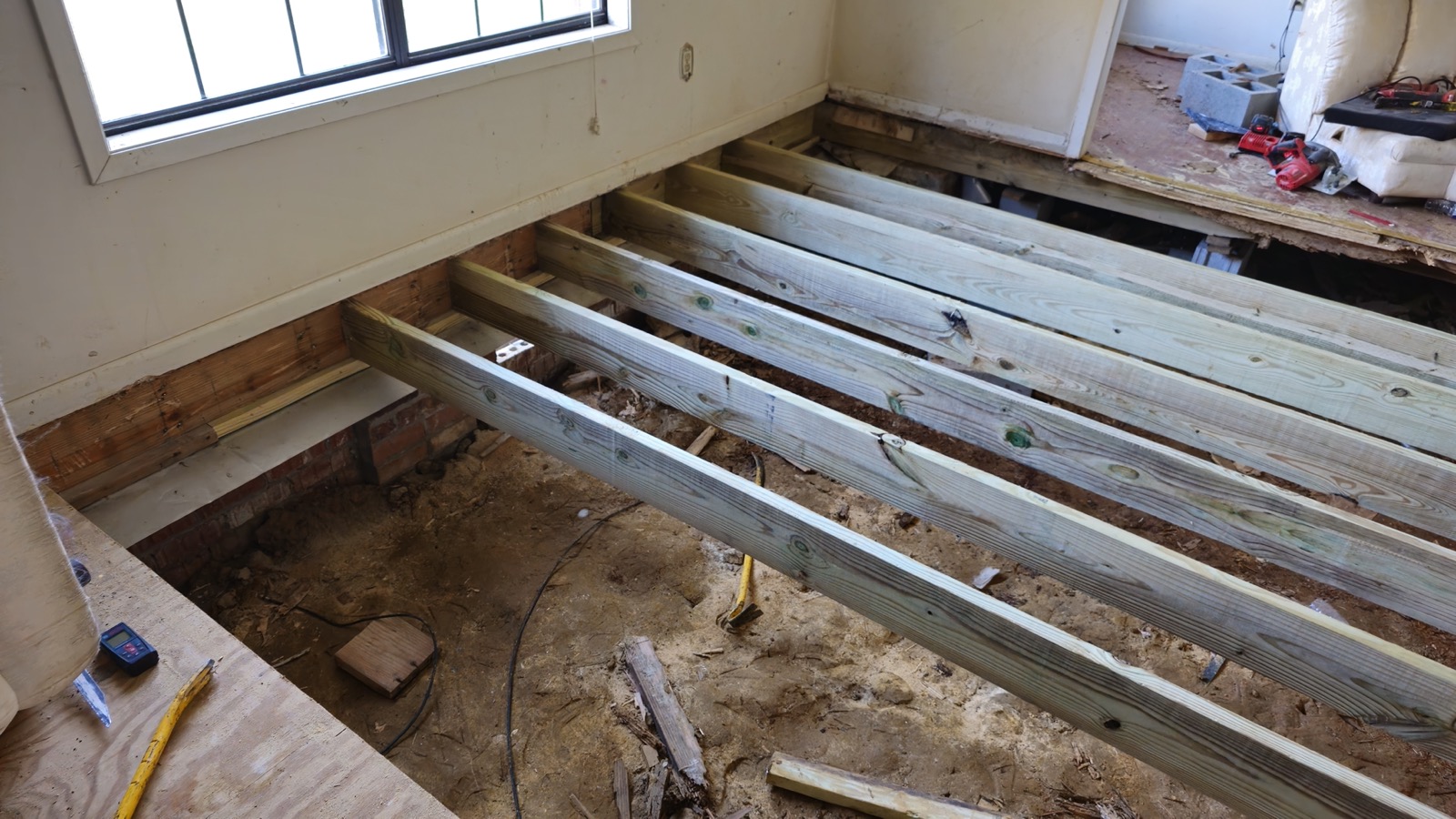 Subfloor replacement completed